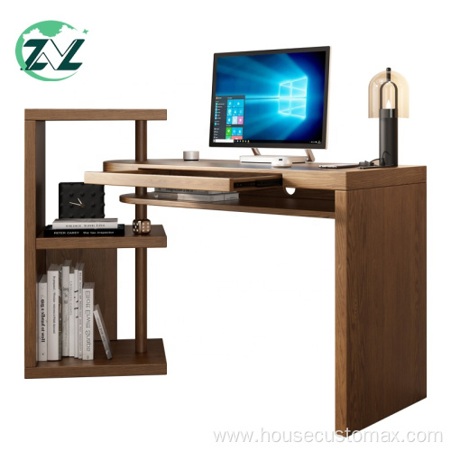 Adjustable Bookcase Study Table MDF Ergonomic Study Desk